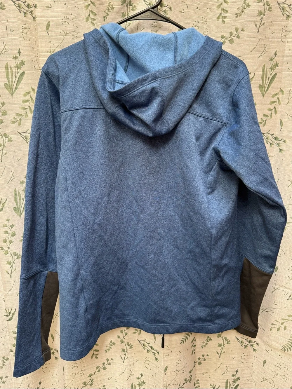 The North Face Men's Two-Tone Blue Hooded Fleece Jacket